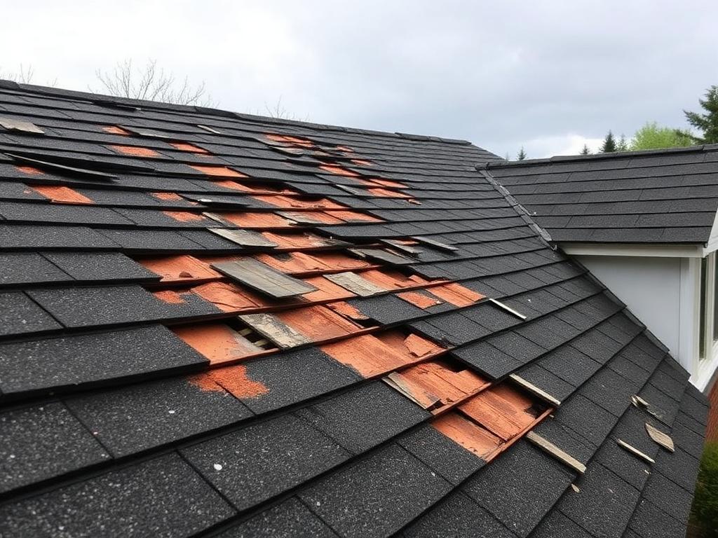 Before: Hurricane damage roof replaced – Middleburg